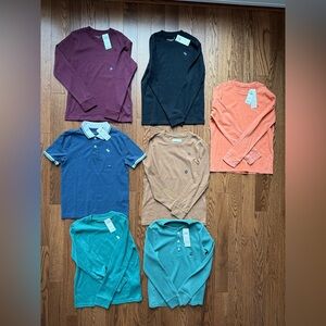 NWT Lot of 7 Abercrombie Kids Boys Shirts Size 9/10
